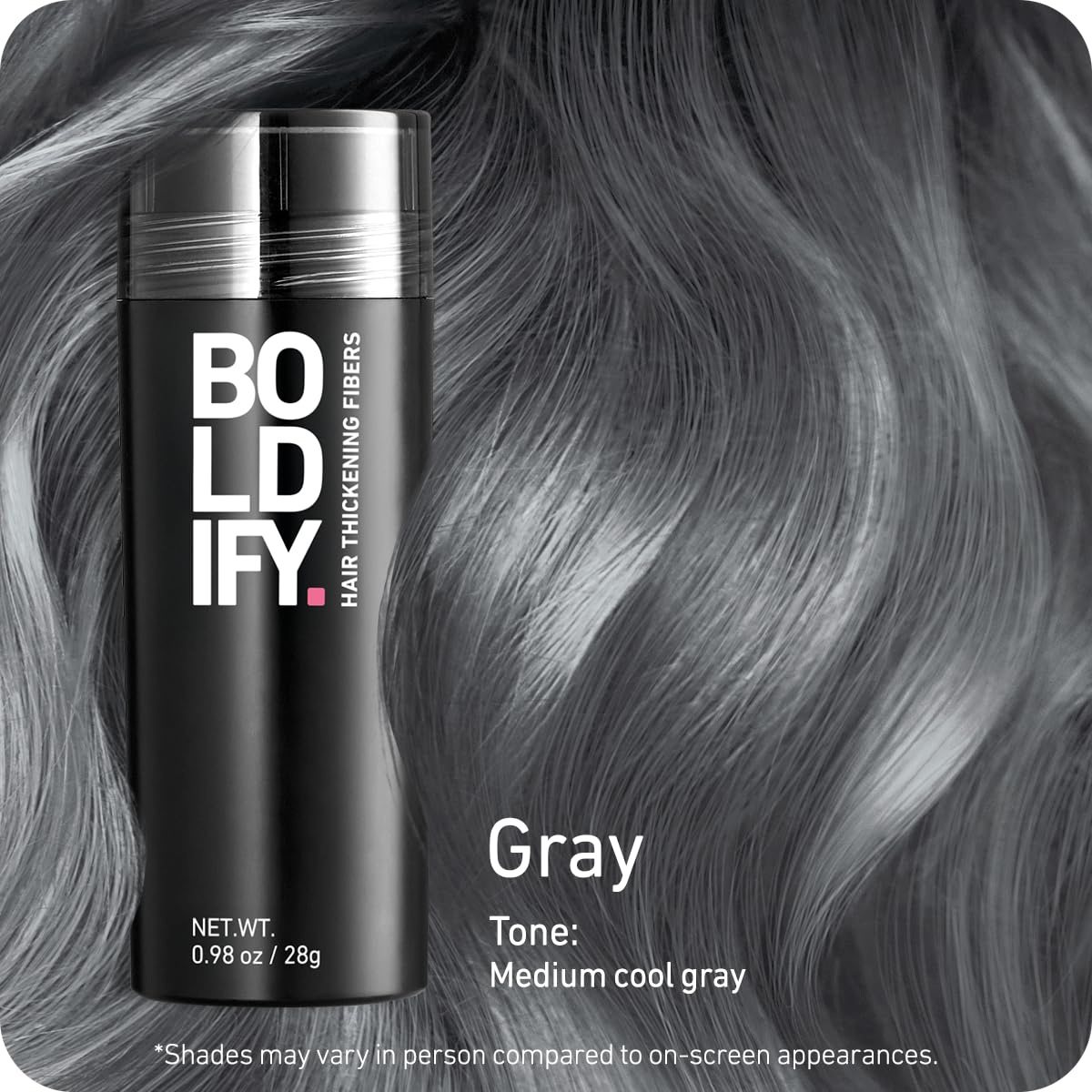 Boldify Hair Fibers: cobertura instantánea para la coronilla.