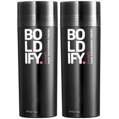 Boldify Hair Fibers crown area blend for fuller roots.