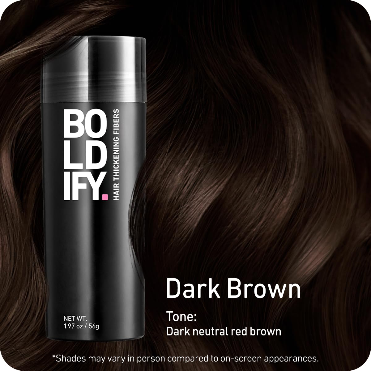 Boldify Hair Fibers partline coverage for natural density.