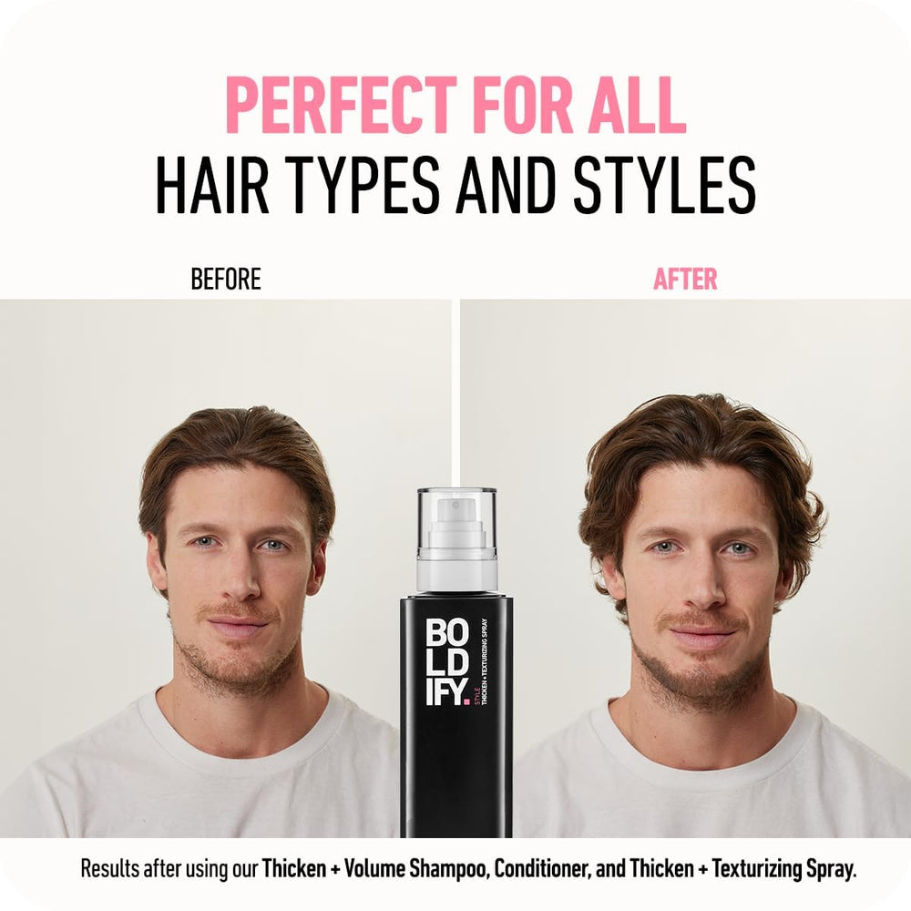 Boldify No residue formula showing clean wash-out and lightweight feel.