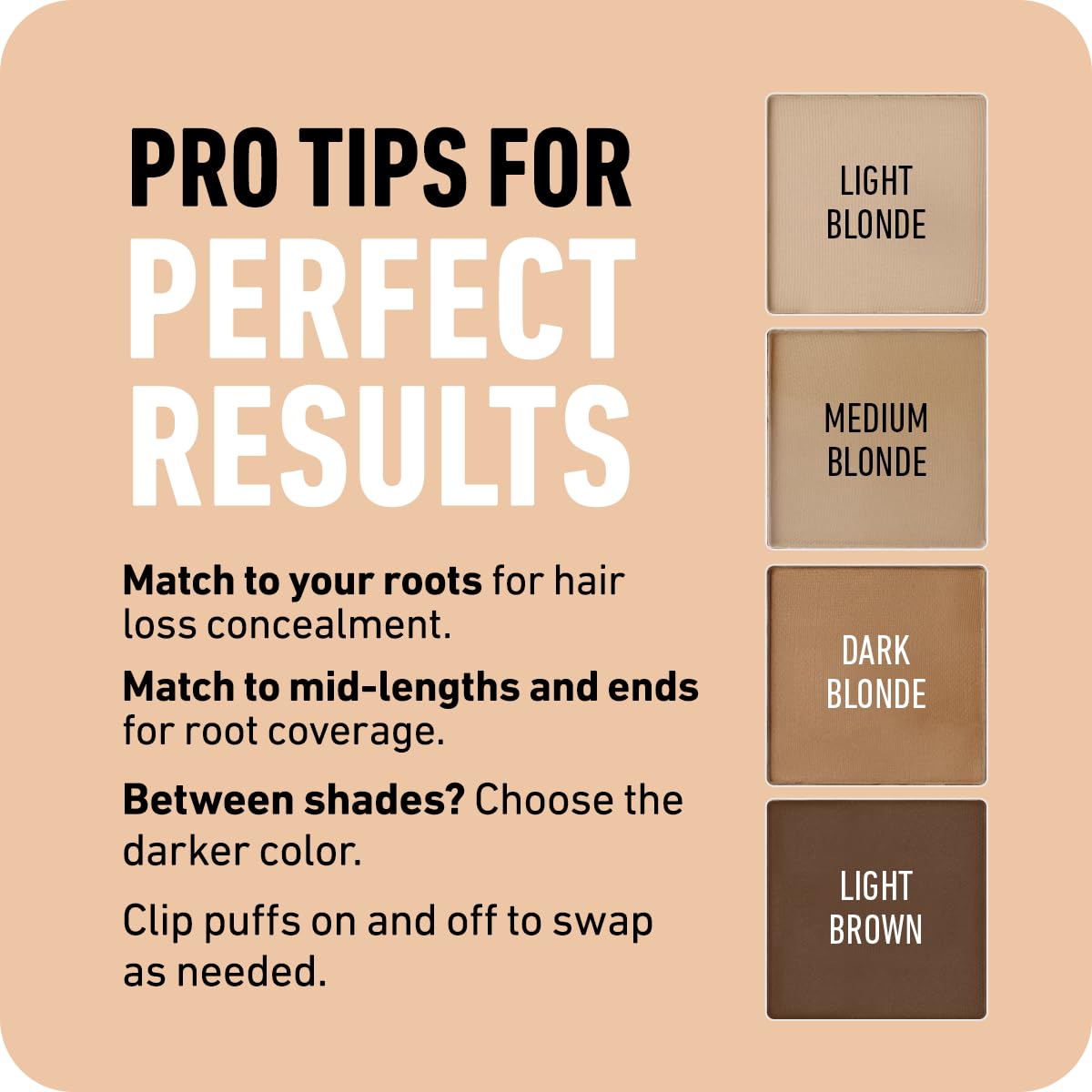Boldify Hairline Powder stays stain-proof up to 24 hours.