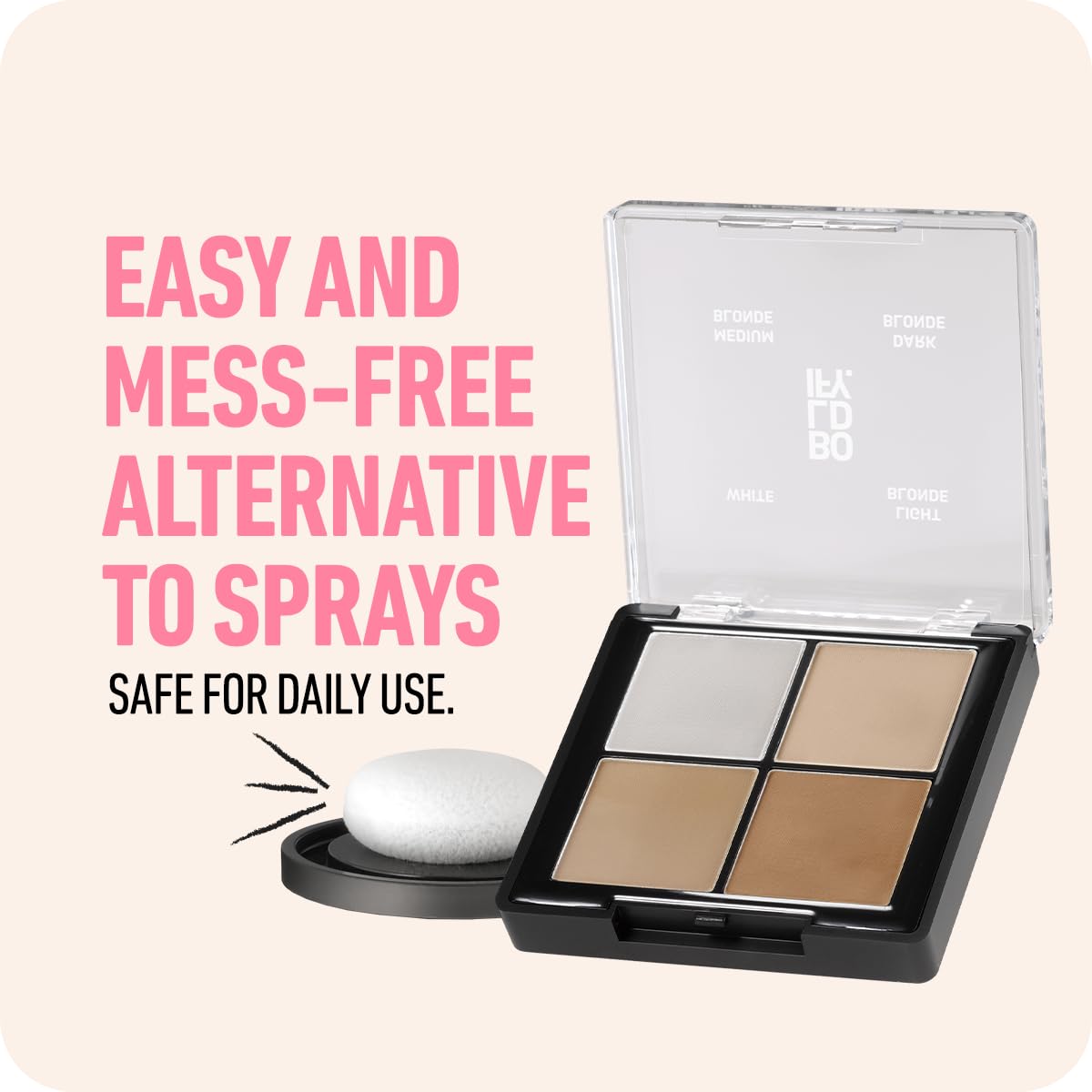 Boldify Hairline Powder claims up to 24-hour stain-proof during daily wear