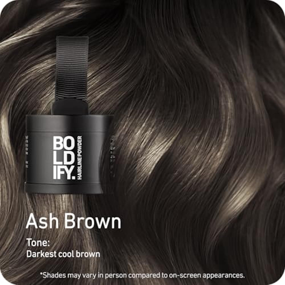 Boldify Hairline Powder application tool delivering precise coverage on thinning areas.