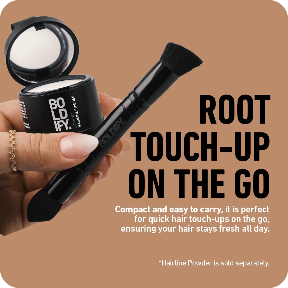 Boldify hairline powder brush beard and contour use for subtle definition