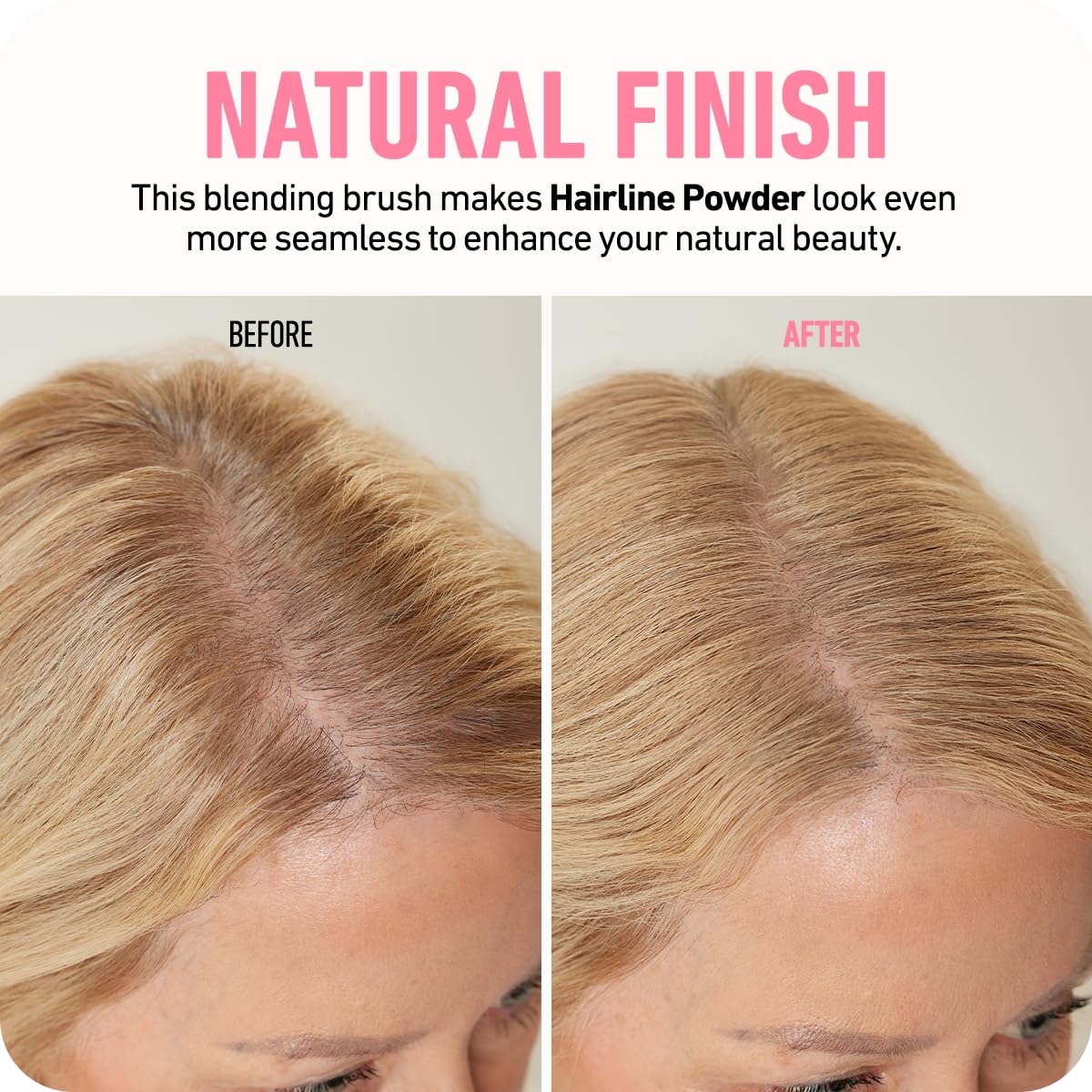 Boldify hairline powder brush natural finish blend enhances seamless look