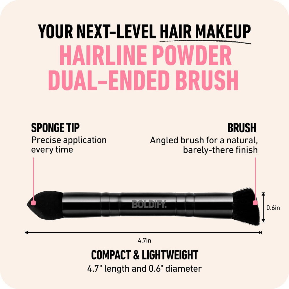 Boldify hairline powder brush sponge-tip detail for accurate application