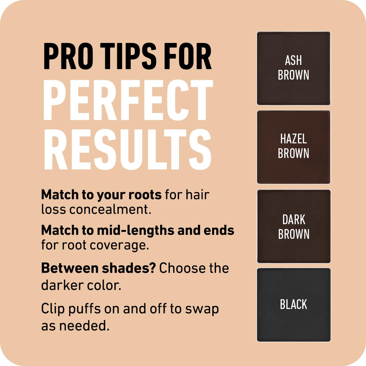 Boldify Hairline Powder application demo showing precise dab technique