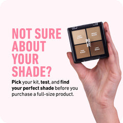 Boldify Hairline Powder browns swatch for seamless coverage on hairline