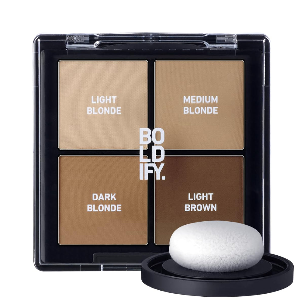 Boldify Hairline Powder Sample Kit: four shade swatches for easy gray coverage.