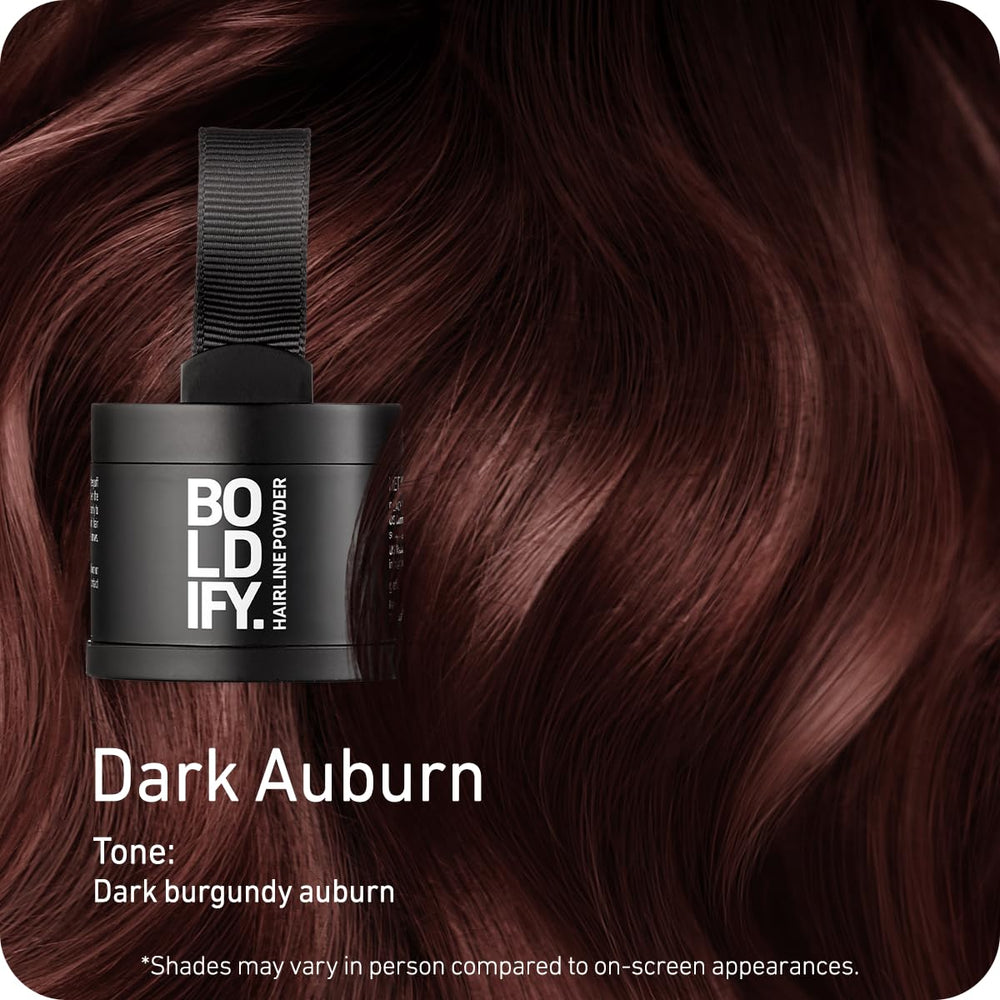 Boldify Hairline Powder travel-kit mirror provides precise touch-ups anywhere