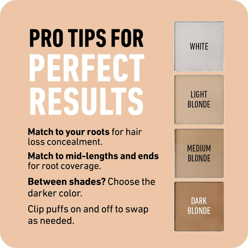 Boldify Hairline Powder washes out easily with shampoo for quick reset
