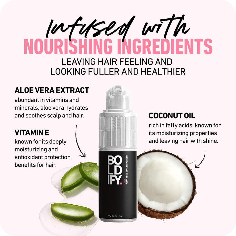 Boldify Ingredientes coco y aloe nutren sin pesadez.