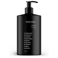 Boldly Basic crema sin fragancia en envase, ideal para piel sensible.