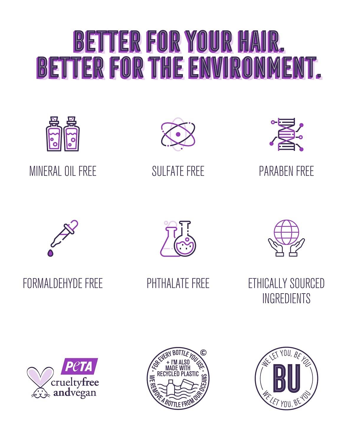 Bold Uniq Purple Shampoo bottle emphasizes vegan, cruelty-free formula.