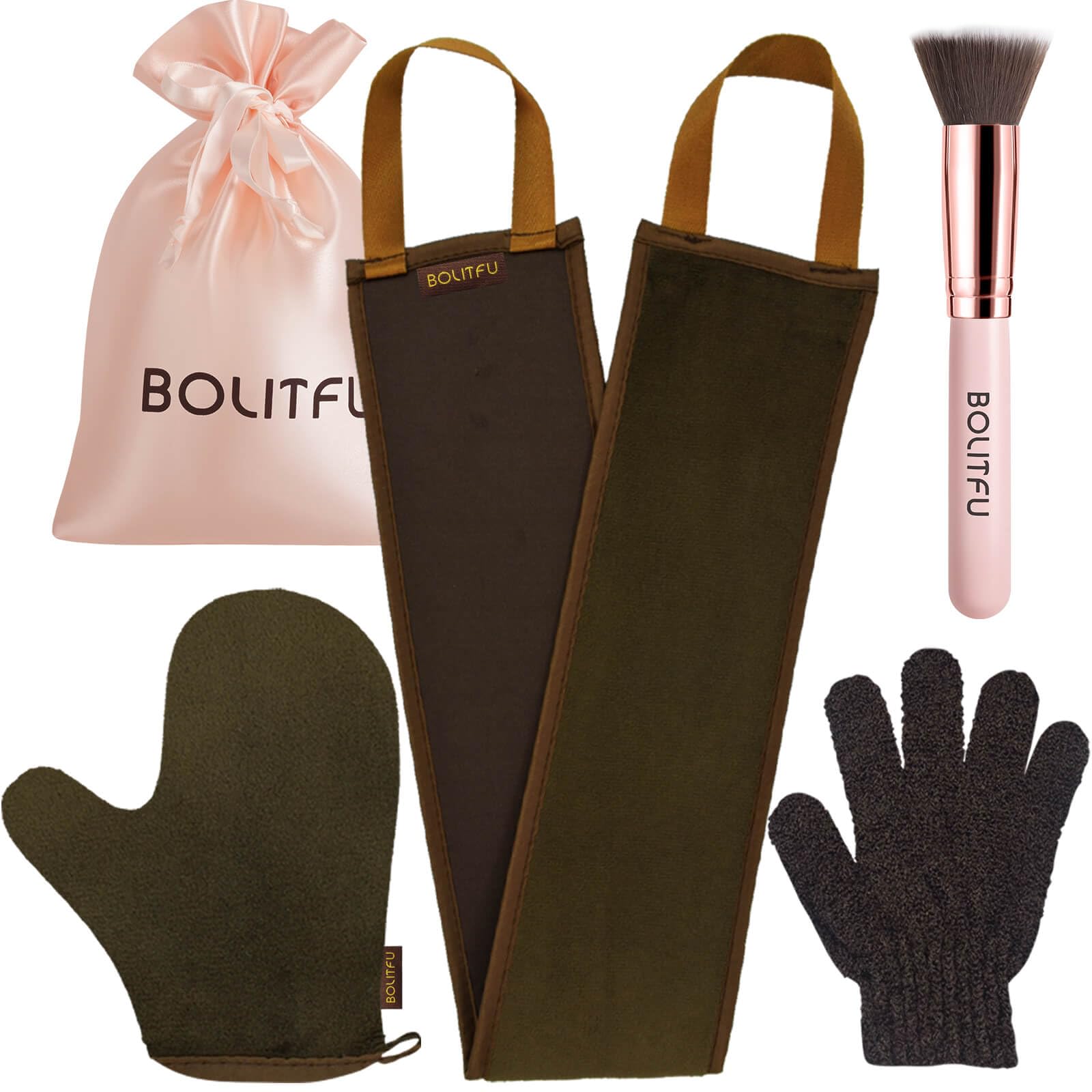 BOLITFU guante exfoliante para preparar la piel y facilitar bronceado