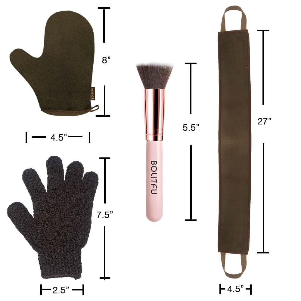 BOLITFU kit bronceado 4 en 1 con todo lo necesario