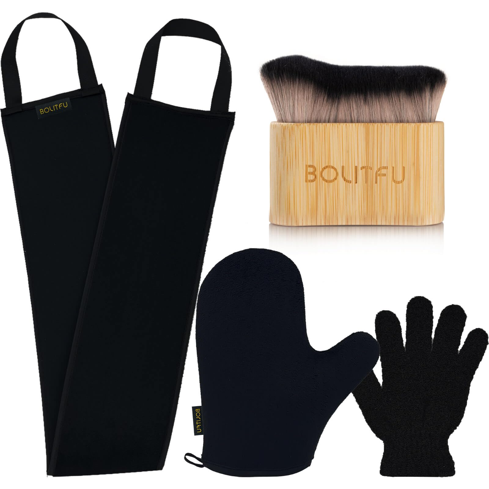 BOLITFU mitón bronceador: aplicación suave y uniforme para un acabado natural