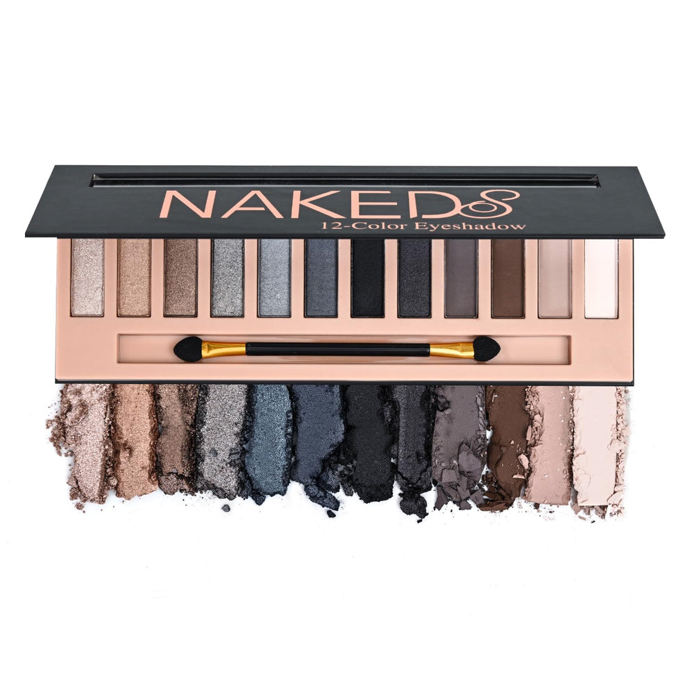 BOLOPER Paleta 12 colores ahumado, sombras intensas para un look duradero.