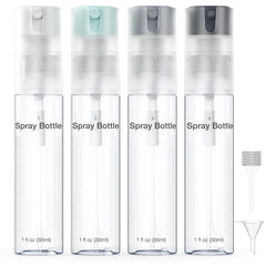Bomeiyi 4-pack spray bottles with 360° inverted design for easy, complete dispensing.