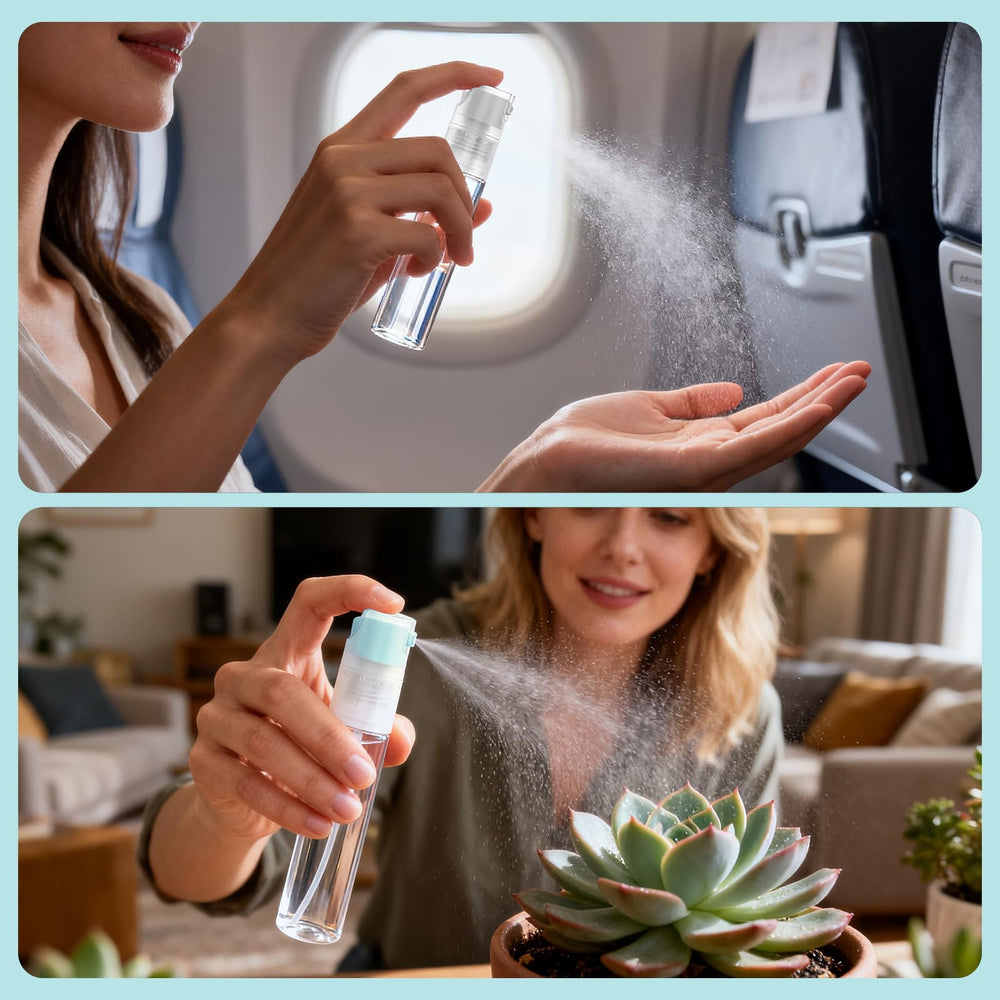 Bomeiyi compact design fits travel kits and purses for on-the-go spraying.