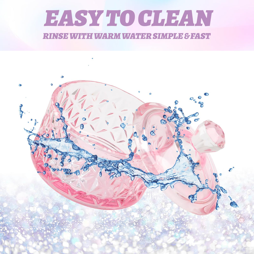 BOMOQING Nail Dappen Dish cap prevents evaporation during use.