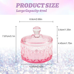 BOMOQING Nail Dappen Dish wide-mouth design for easy acrylic mixing.