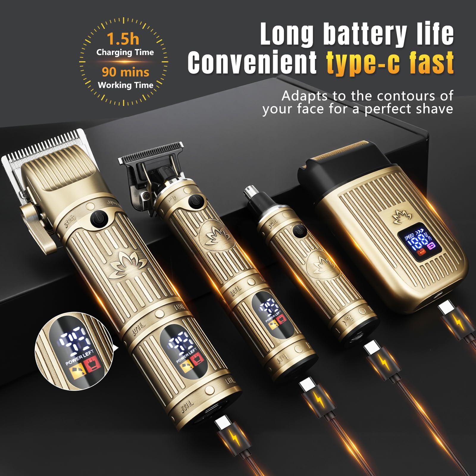 Bomxin battery indicator and USB charging shows remaining power