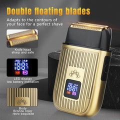 Bomxin foil shaver with floating head for a close shave on thick hair