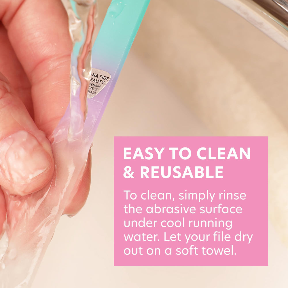 Grit refreshed after rinsing with cool water for renewed use