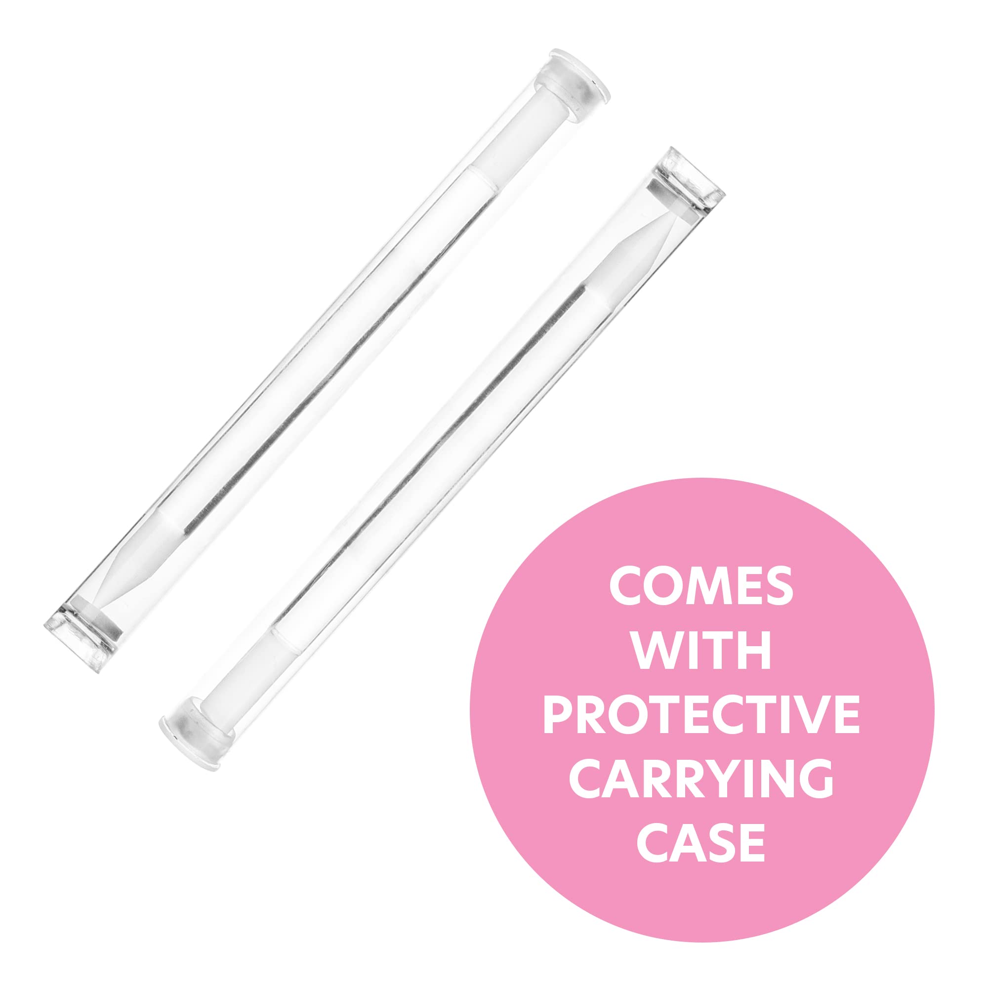 Bona Fide Beauty two-piece glass cuticle set in compact packaging.