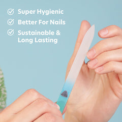 Bona Fide Beauty tempered Czech glass file demonstrates durability.