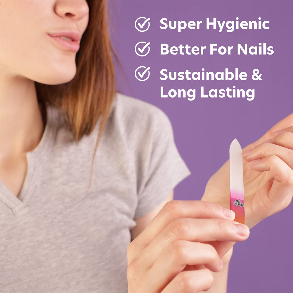Bona Fide Beauty tempered glass file durable for long-lasting use
