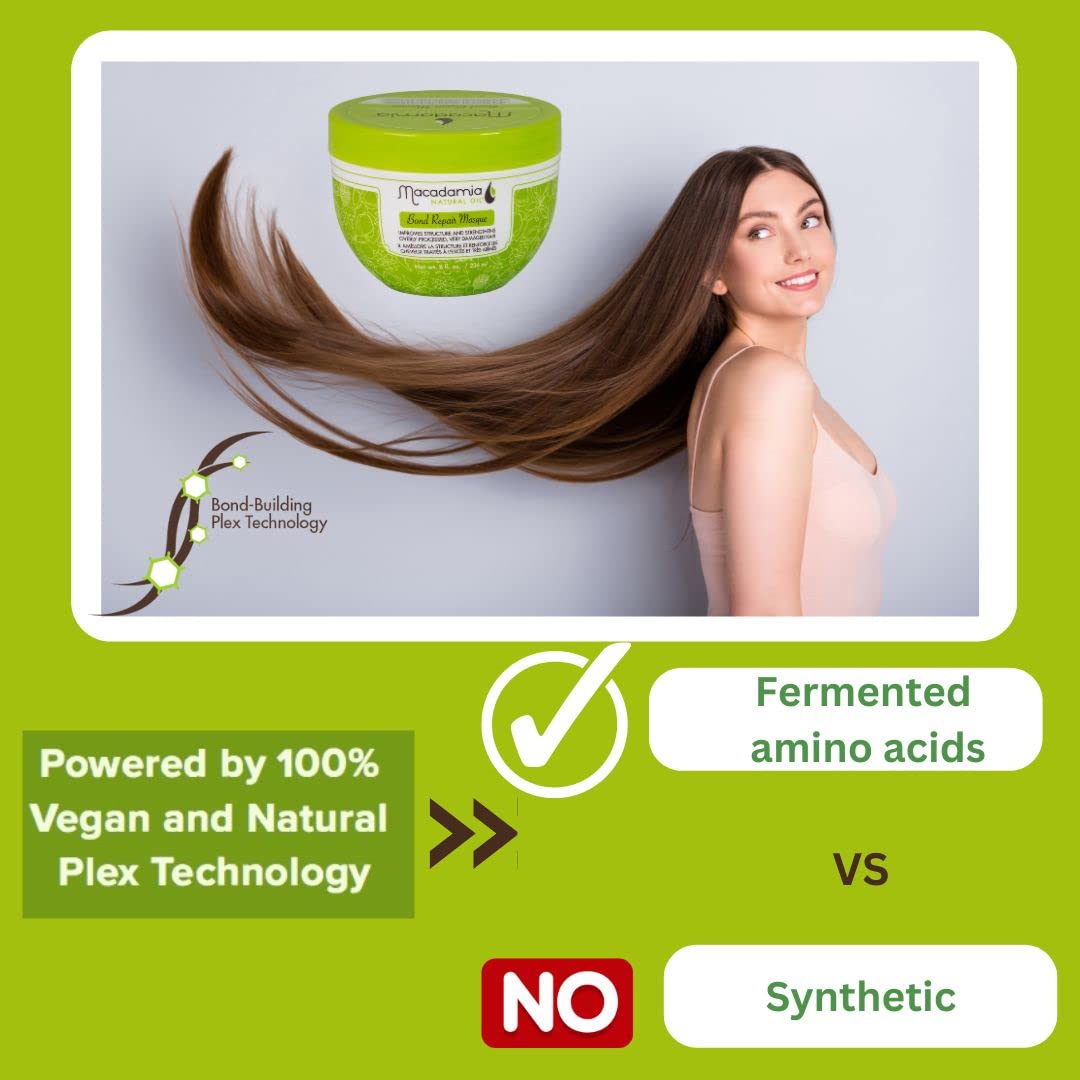 Bond Repair Masque being applied to wet hair for even distribution
