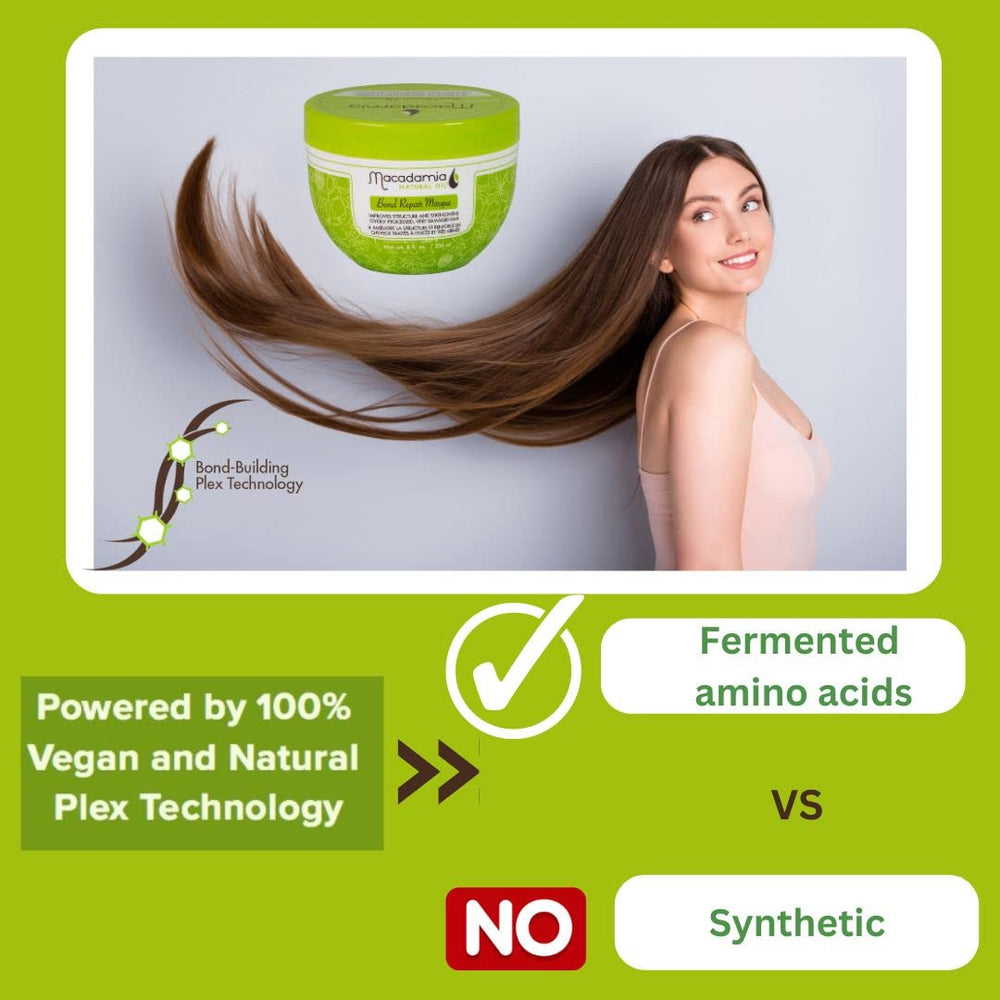 Bond Repair Masque being applied to wet hair for even distribution