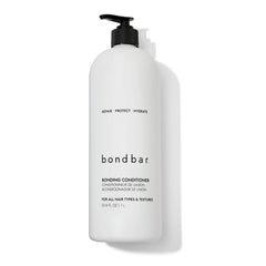 Bondbar Bonding Conditioner bottle highlights damage repair for all hair textures.