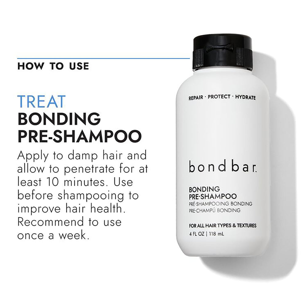 Bondbar Prelavado Reparador: desenredar sin frizz y peinado más fácil.
