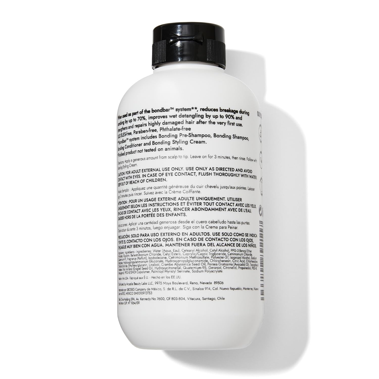 Bondbar Proceso de reparación: sistema completo para cabello dañado.