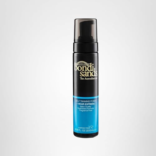 Bondi Sands 1 Hour Express Foam even-toned swirls on skin showcase effect.
