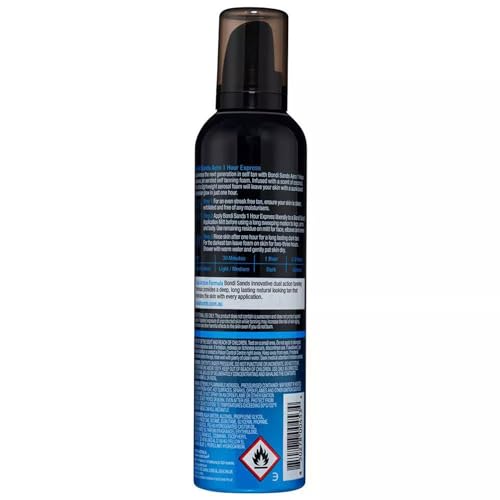 Bondi Sands Aero aerosol foam dispensing bottle highlighting fast-drying texture.
