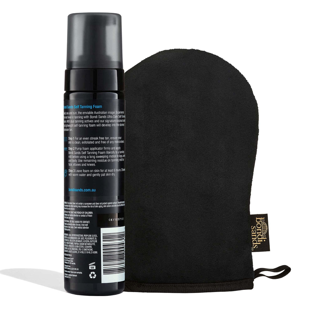 Bondi Sands Application Mitt in use for clean, even coverage during tanning.