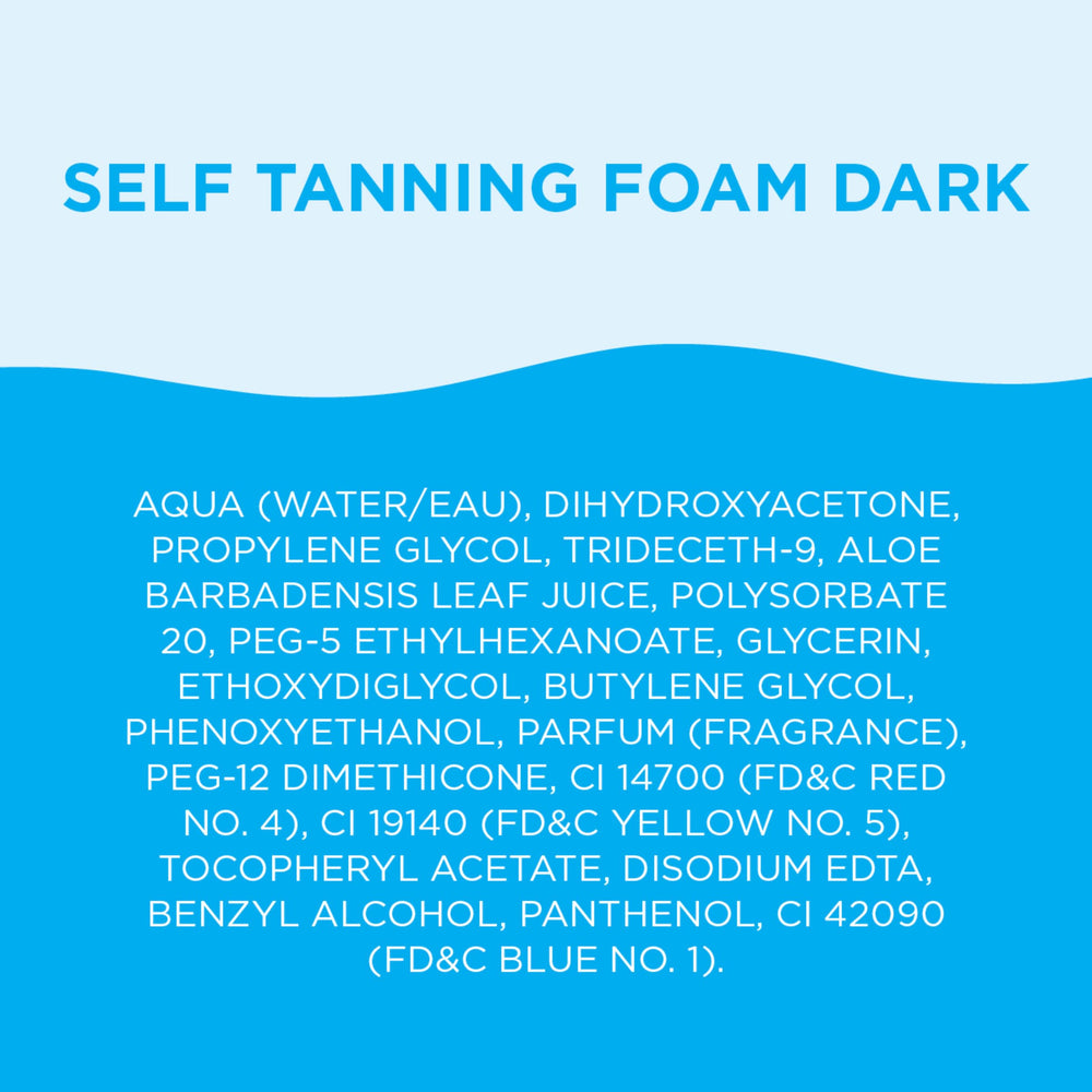 Bondi Sands foam on clean skin shows even spread.