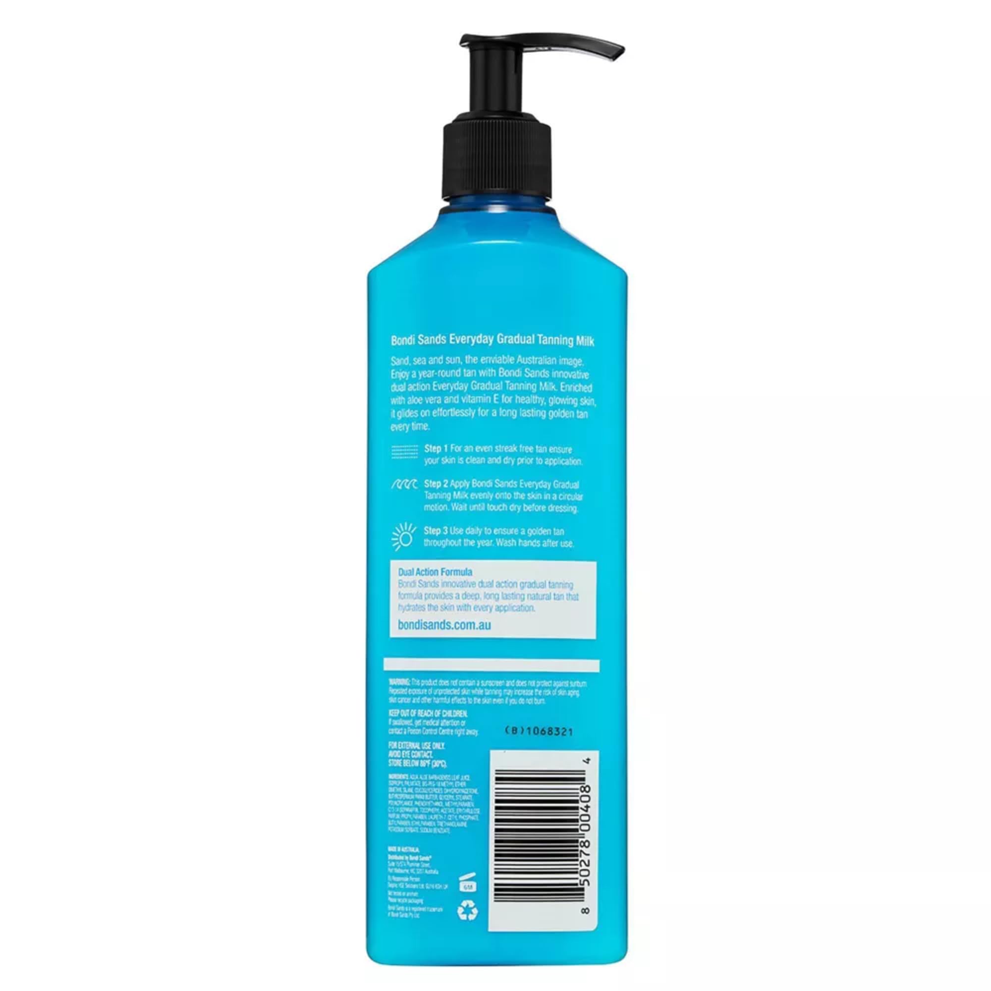 Bondi Sands packaging shows travel-friendly size and premium feel