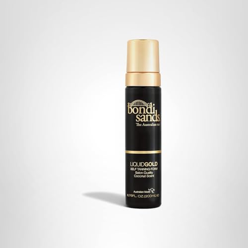 Bondi Sands Liquid Gold self-tanning foam dries quickly for simple beauty routines.