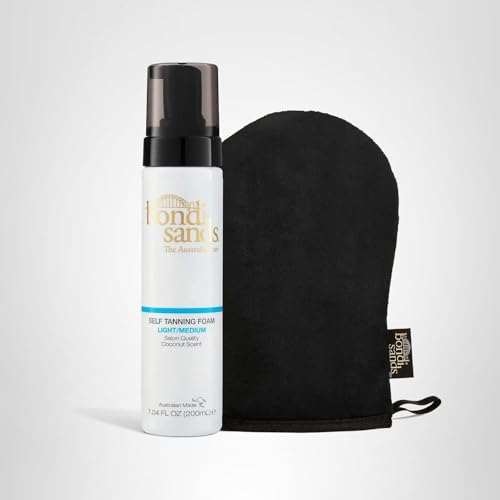 Bondi Sands packaging with included foam and mitt for value