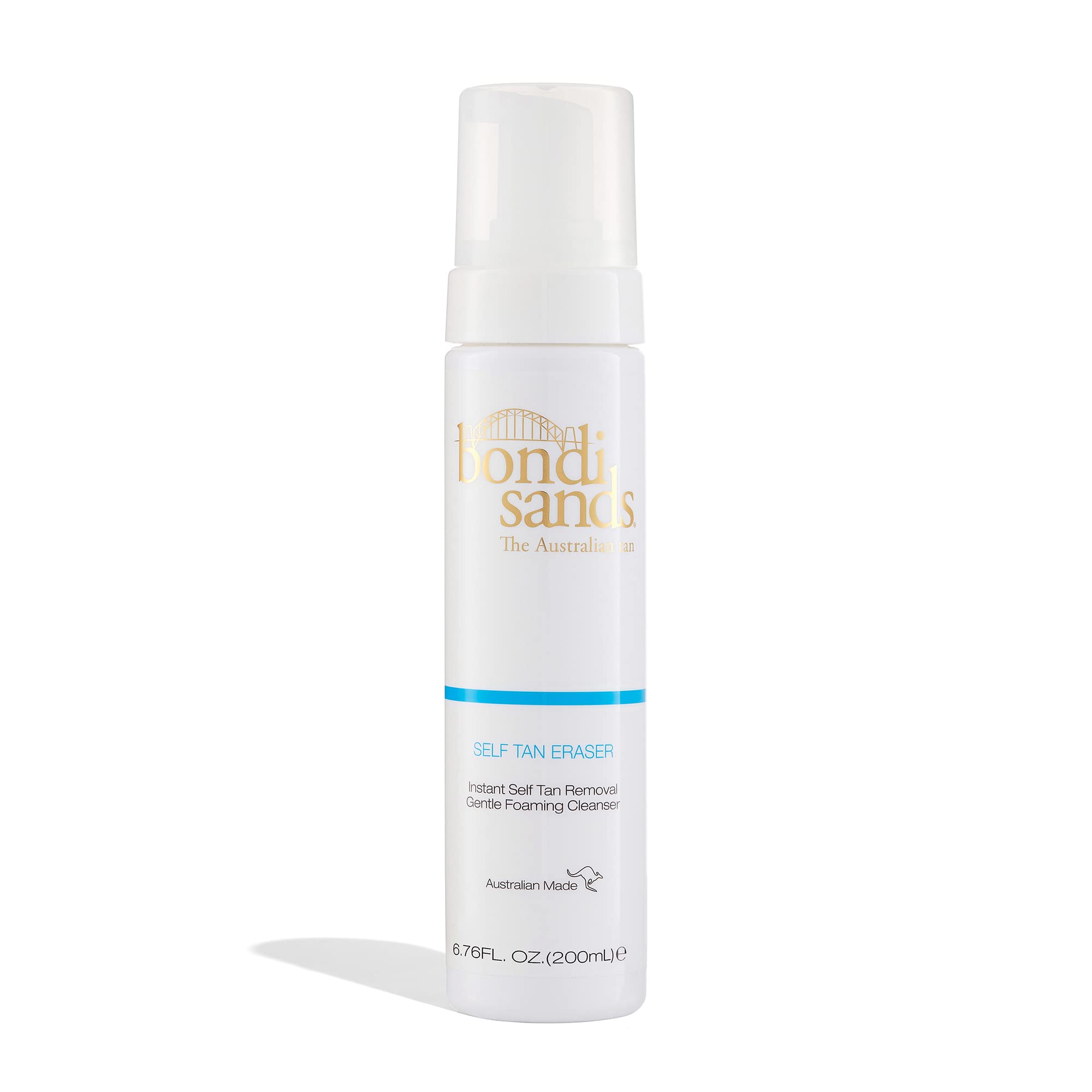 Bondi Sands Self Tan Eraser foam closeup gently removes tan and soothes skin