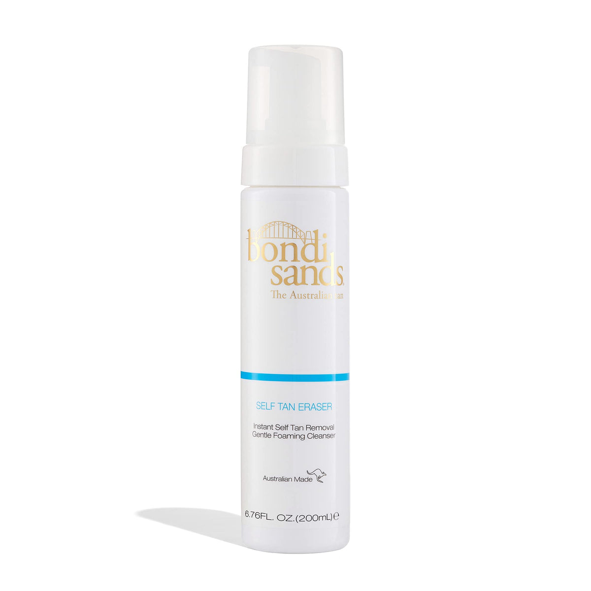 Bondi Sands Self Tan Eraser foam closeup gently removes tan and soothes skin