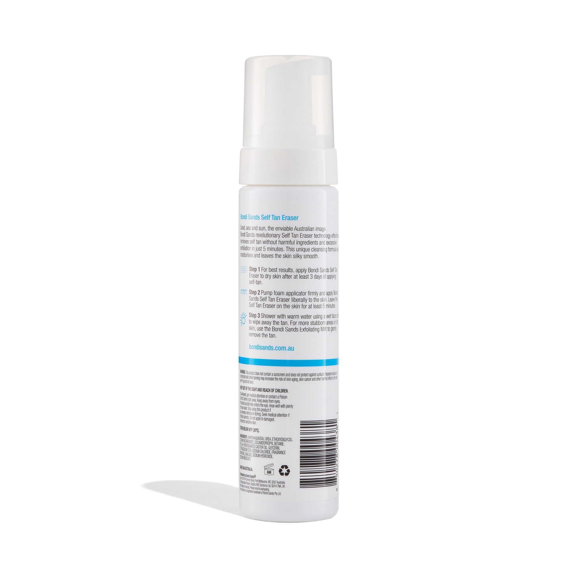 Bondi Sands Self Tan Eraser results in hydrated, silky skin