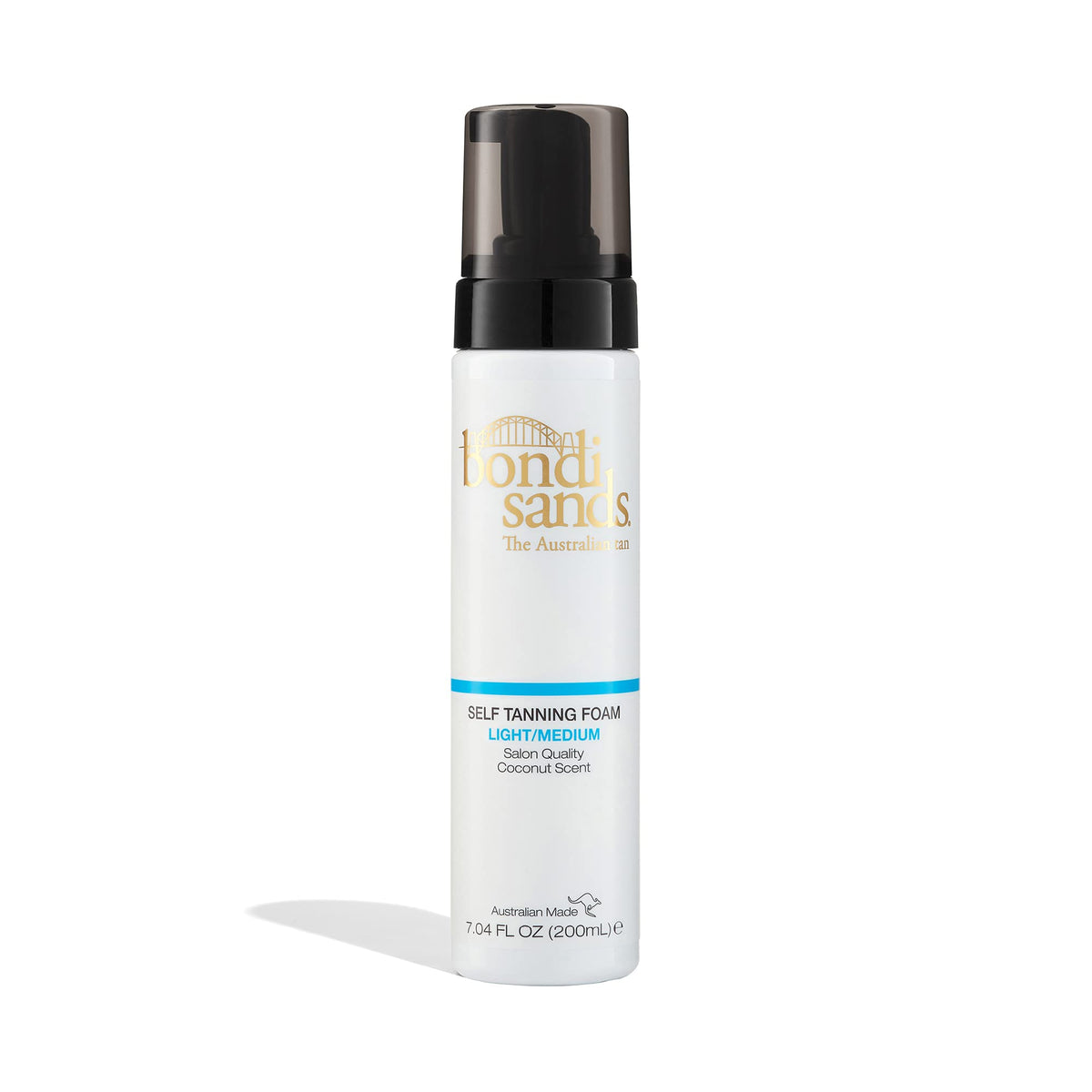 Bondi Sands Self Tanning Foam product packaging showcasing the bottle and branding for a ready-to-use formula