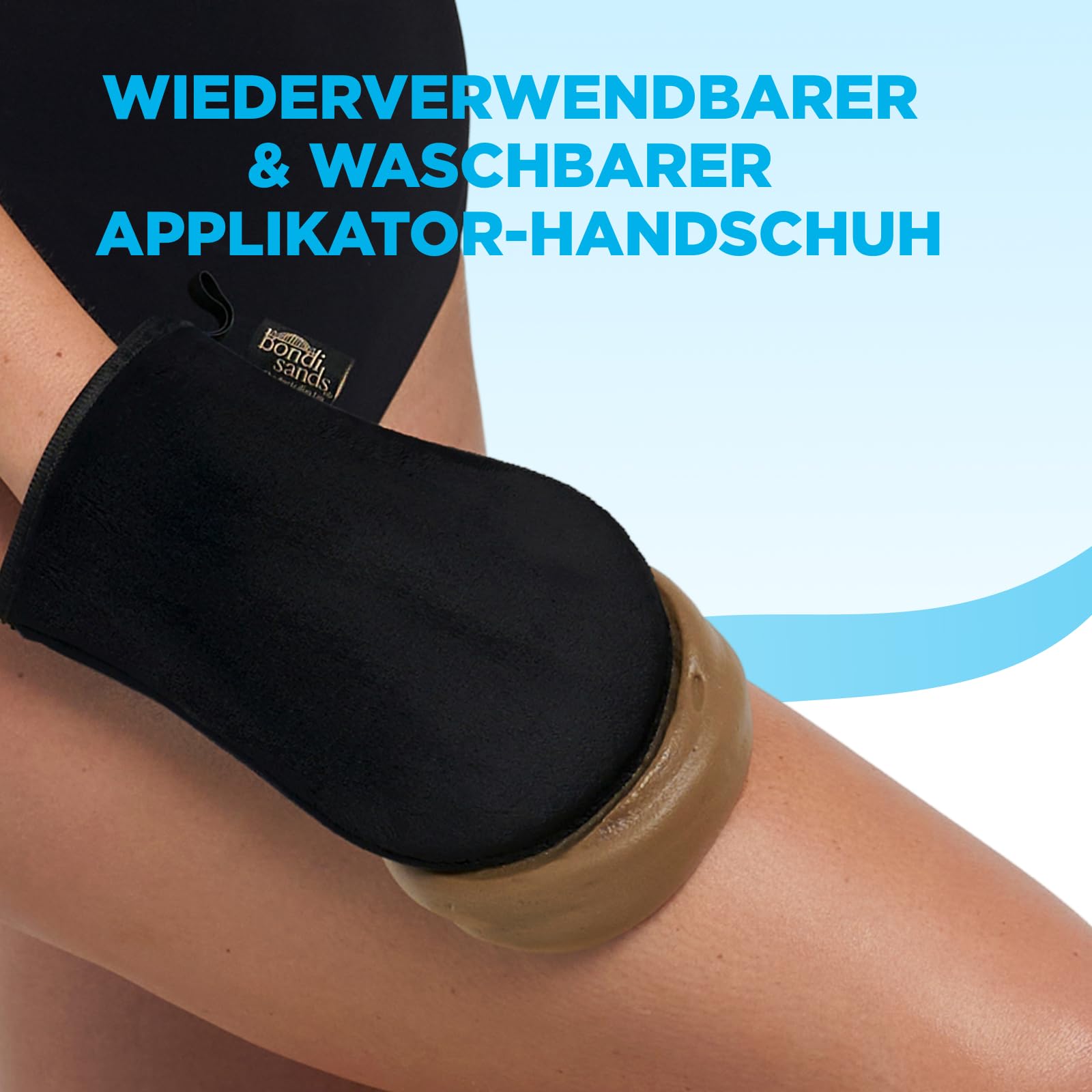 Bondi Sands Self-Tanning Mitt double-sided construction for thorough, uniform coverage.