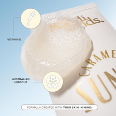 Bondi Sands Sunny Kiss SPF 60 acabado brillante natural en labios.